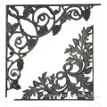 Metal decorative wrought iron corners